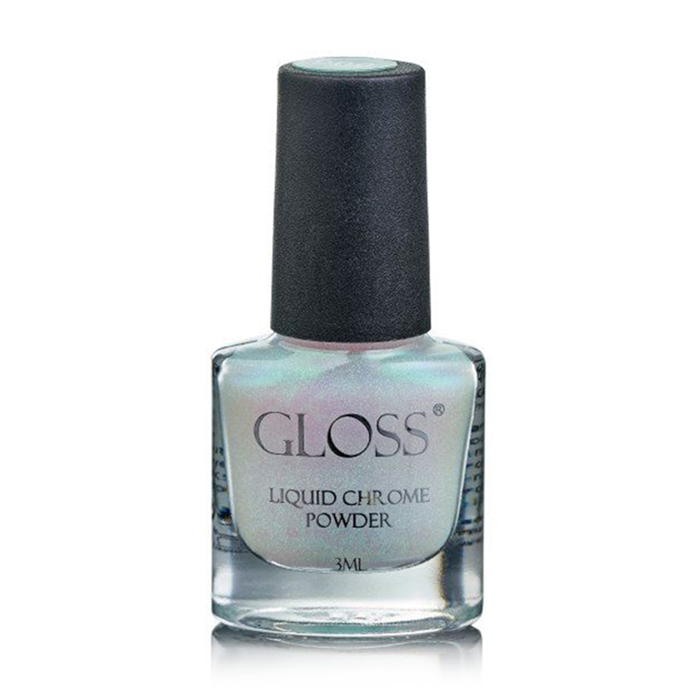 Рідка втирка для нігтів Gloss Liquid Chrome Powder 006, 3 мл