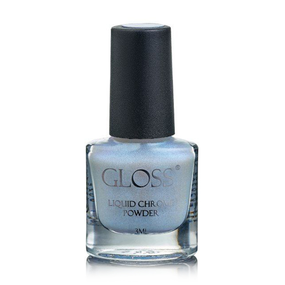 Рідка втирка для нігтів Gloss Liquid Chrome Powder 007, 3 мл