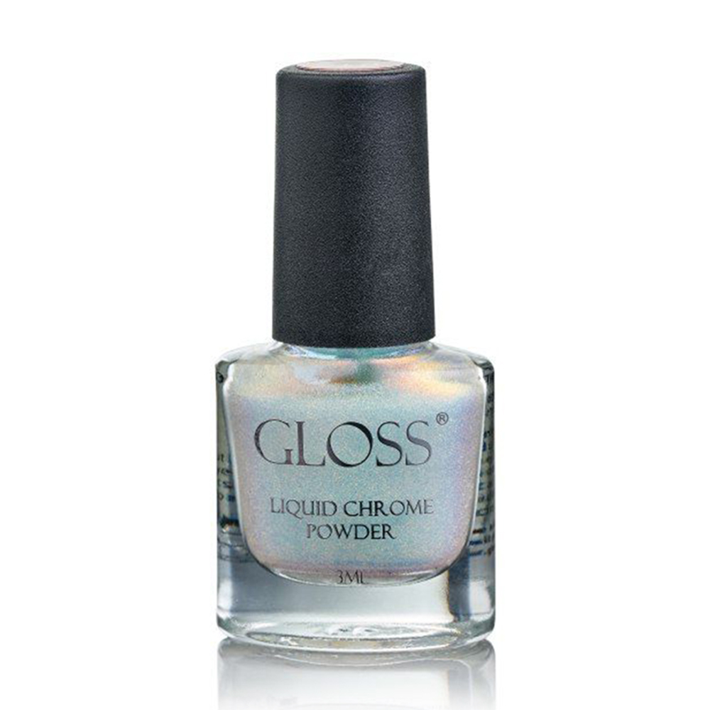 Рідка втирка для нігтів Gloss Liquid Chrome Powder 012, 3 мл