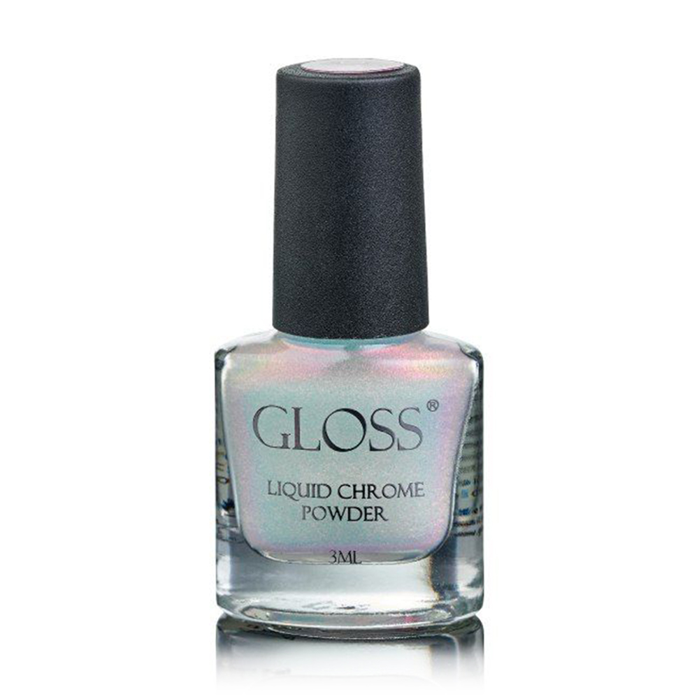Рідка втирка для нігтів Gloss Liquid Chrome Powder 016, 3 мл